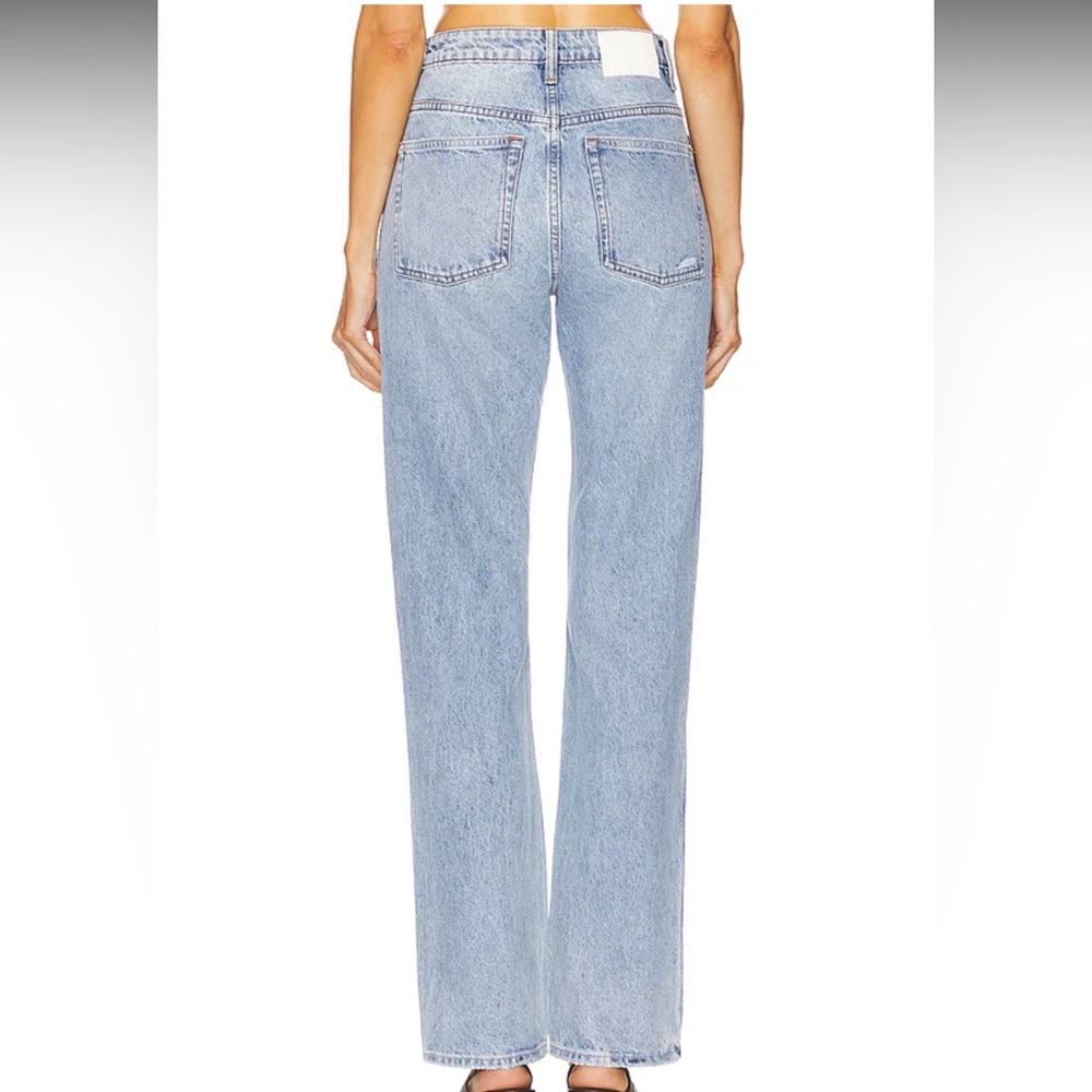 Sara Super High Rise Slim Straight Jeans in Red Rock - Picture 3 of 6